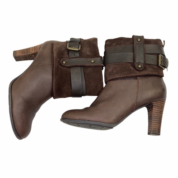 Nine West Brwn Suede/Leather Natica Roll-down Boot - Picture 6 of 11